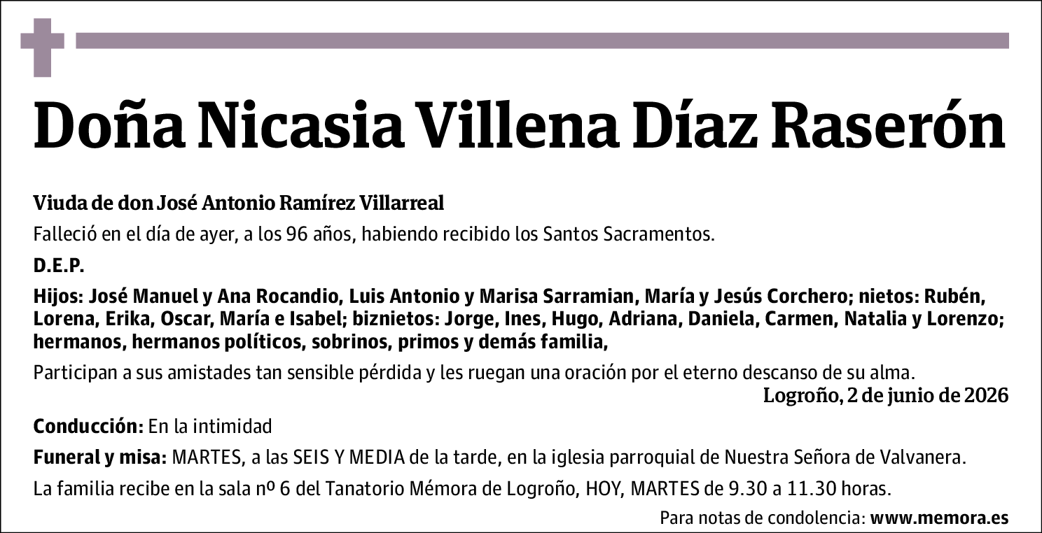 Nicasia Villena Diaz Raseron