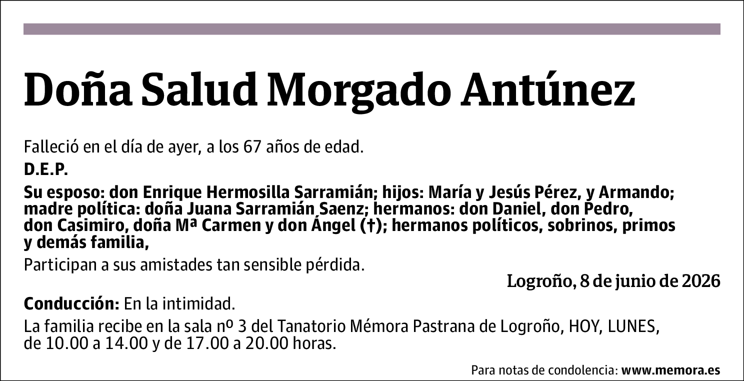 Salud Morgado Antúnez