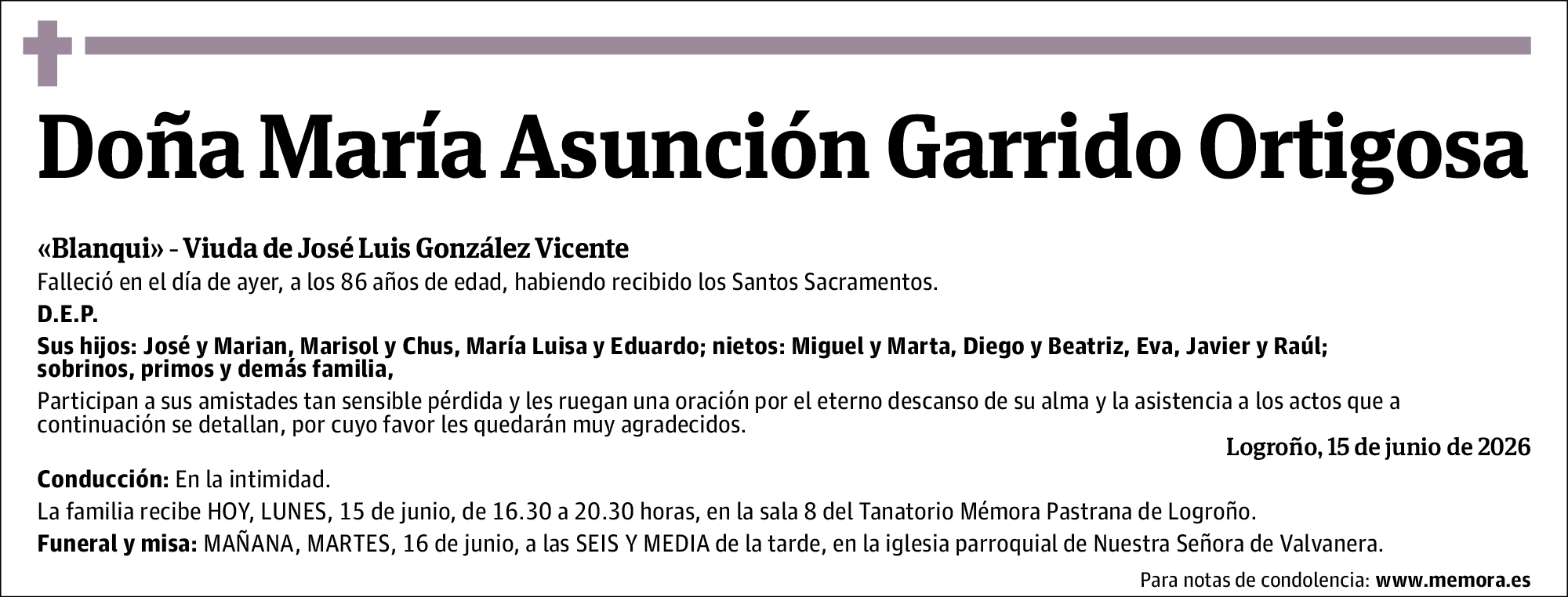 Maria Asuncion Garrido Ortigosa