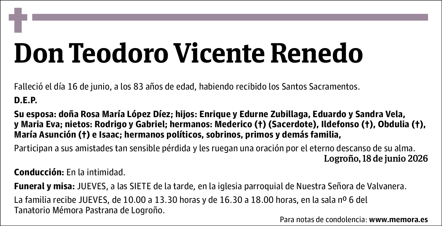 Teodoro Vicente Renedo