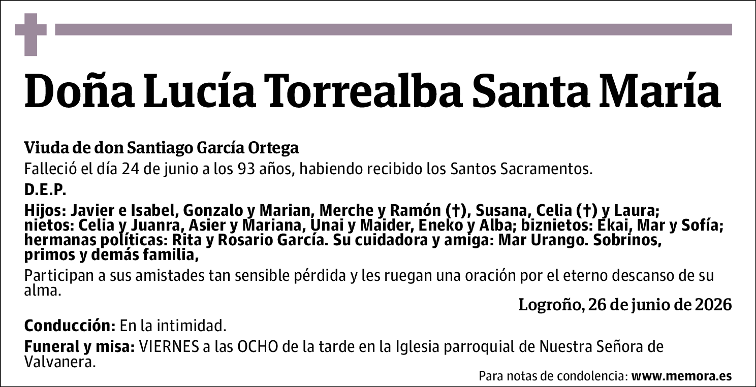 Lucía Torrealba Santa María