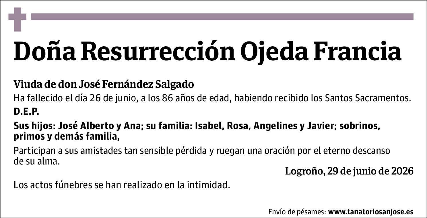 Resurrección Ojeda Francia