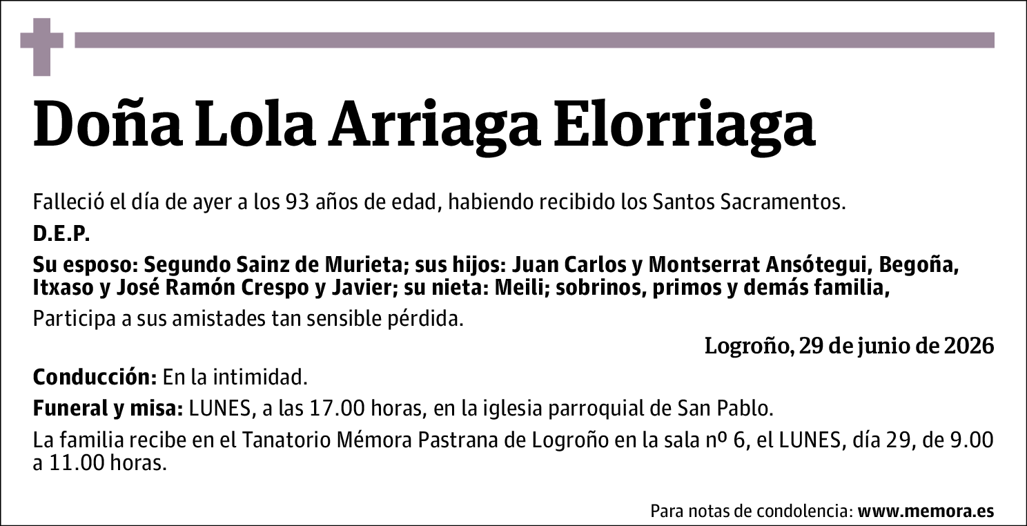 Lola Arriaga Elorriaga