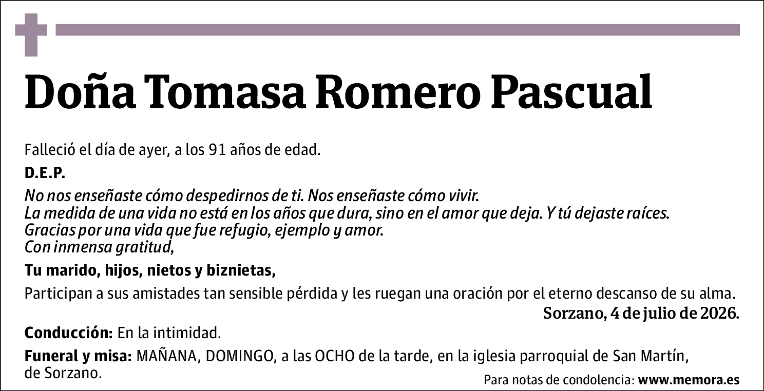 Tomasa Romero Pascual