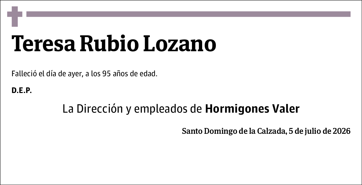 Teresa Rubio Lozano