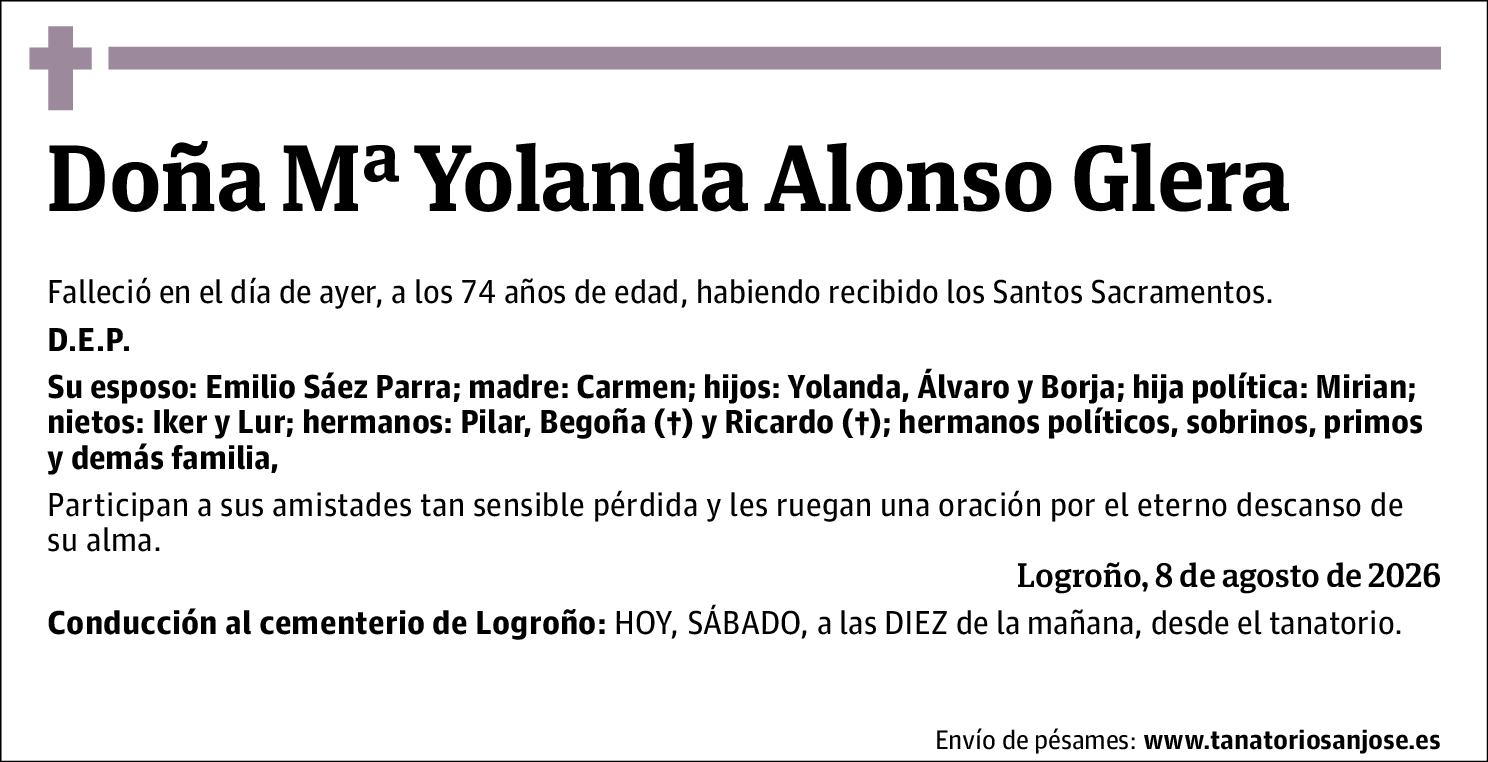 Mª Yolanda Alonso Glera