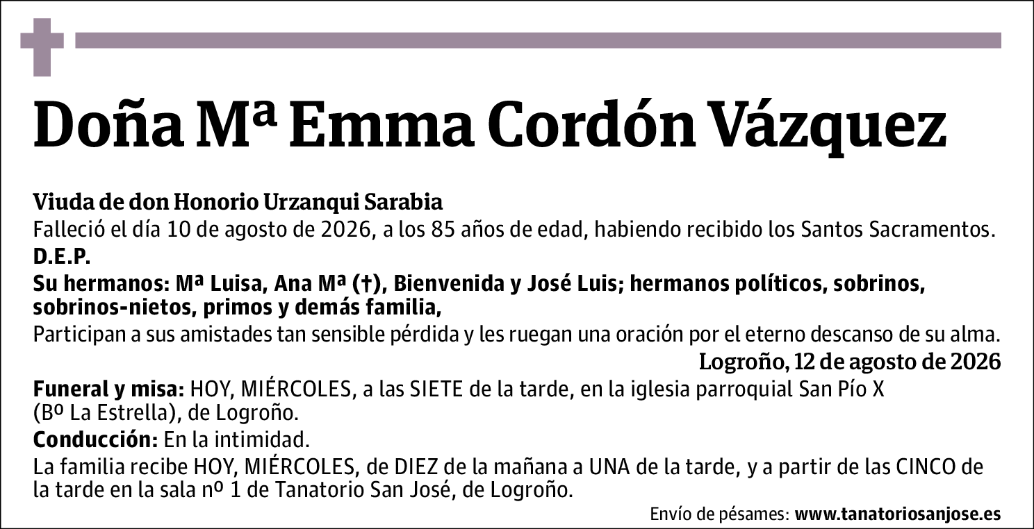 Mª Emma Cordón Vázquez