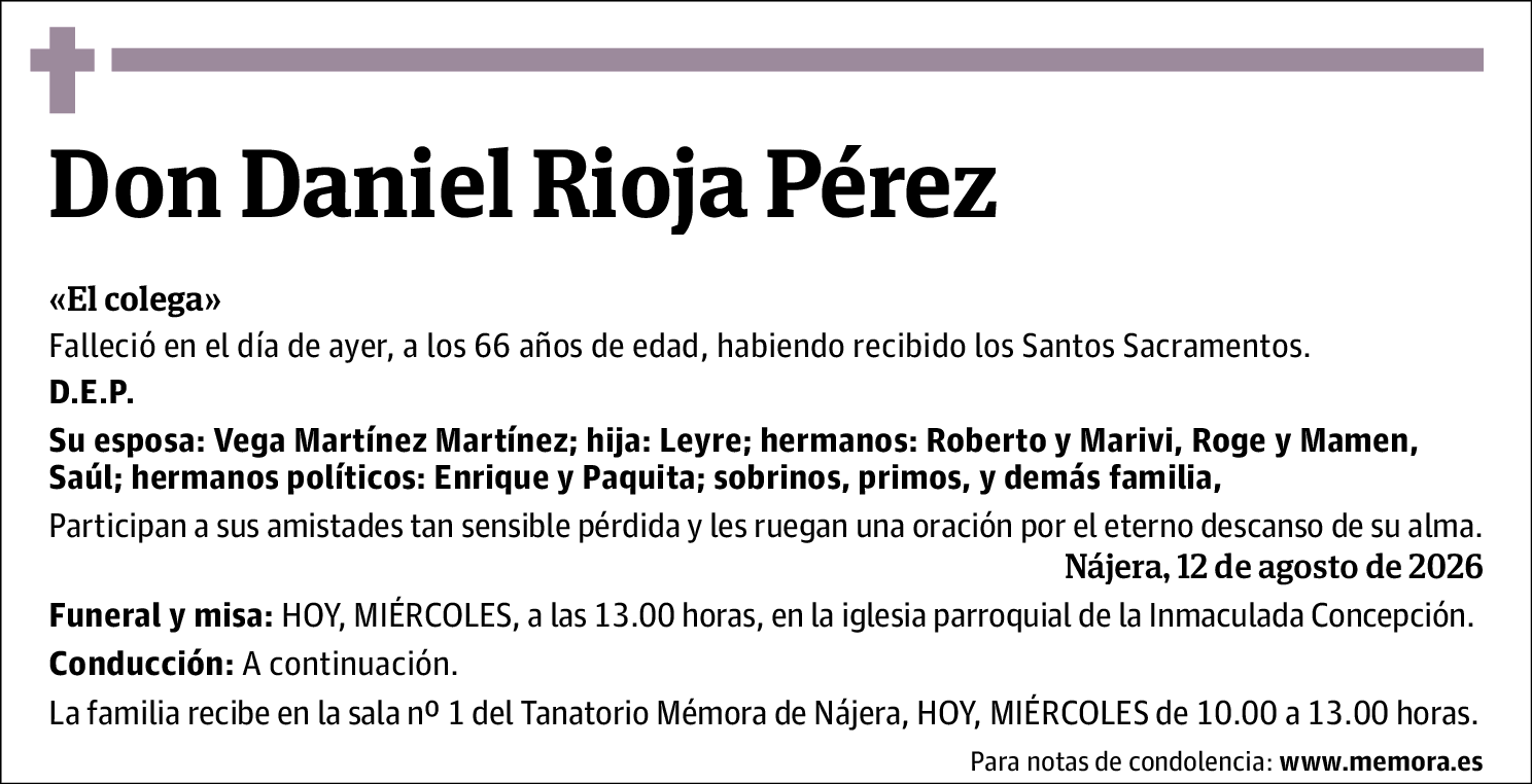 Daniel Rioja Perez