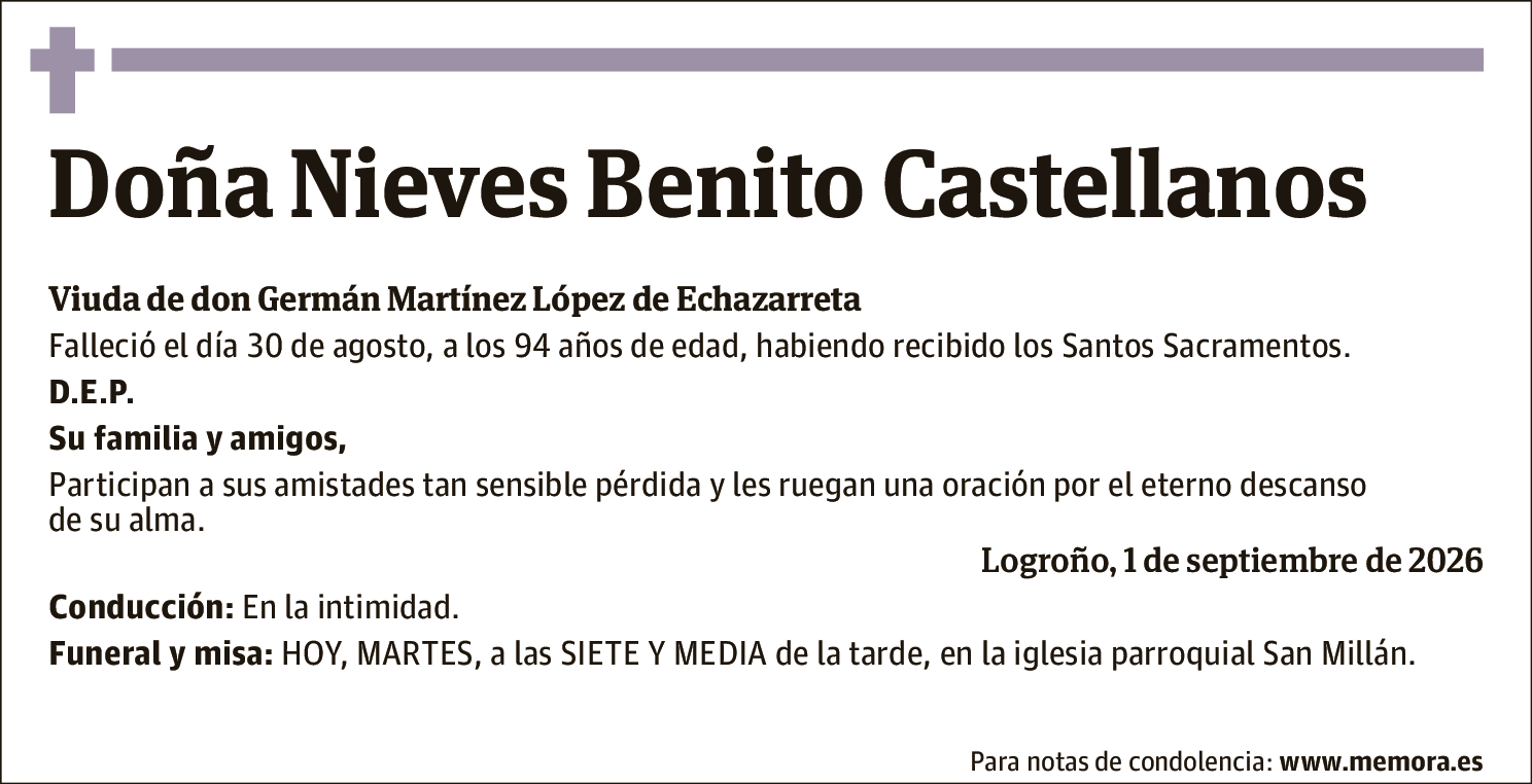 Nieves Benito Castellanos