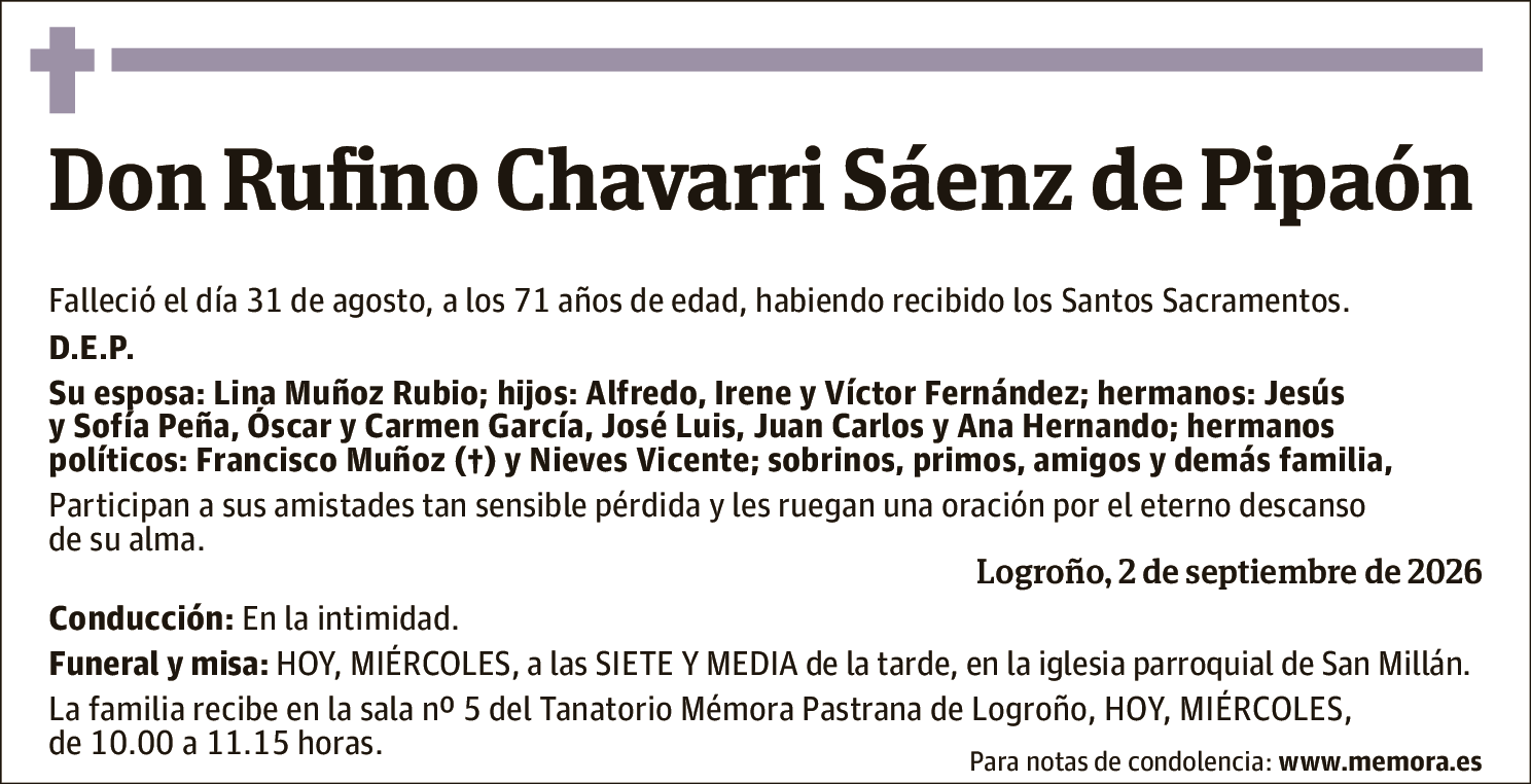 Rufino Chavarri Saenz de Pipaon
