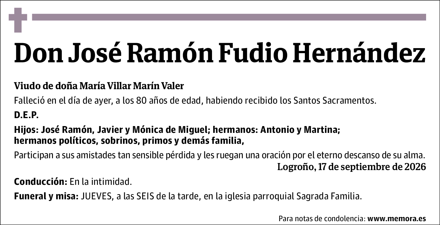 José Ramón Fudio Hernández