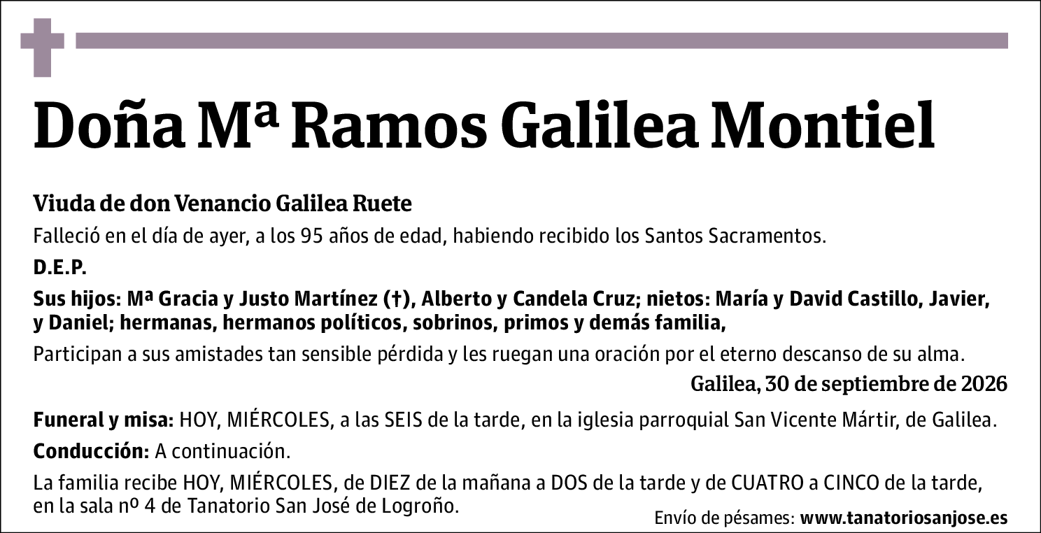 Mª Ramos Galilea Montiel