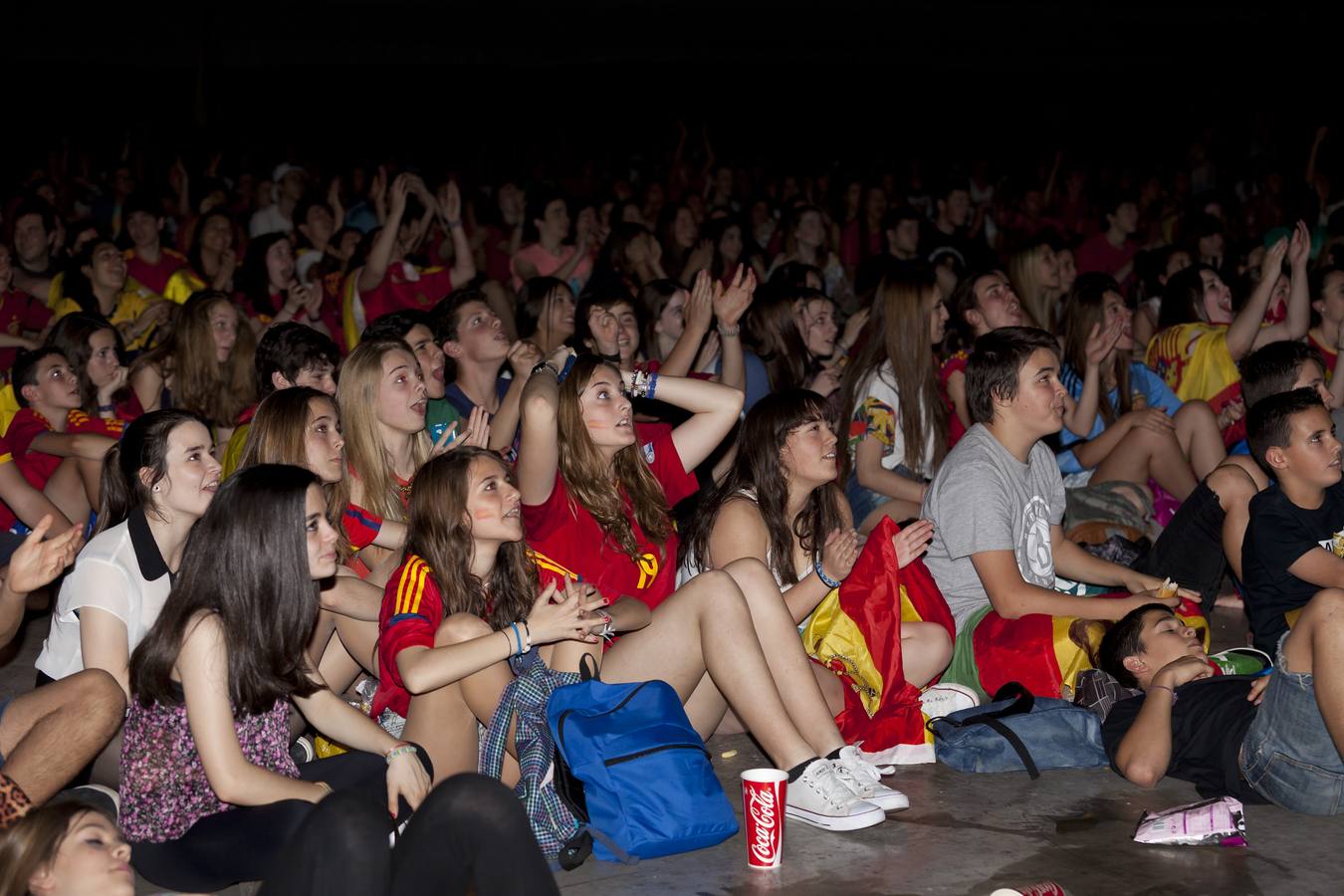 El partido España-Holanda se vio en el Palacio de los Deportes