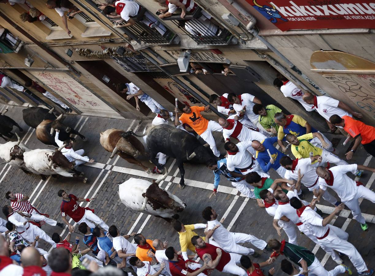 Así ha sido la cogida del joven de Calahorra herido por asta de toro en San Fermín