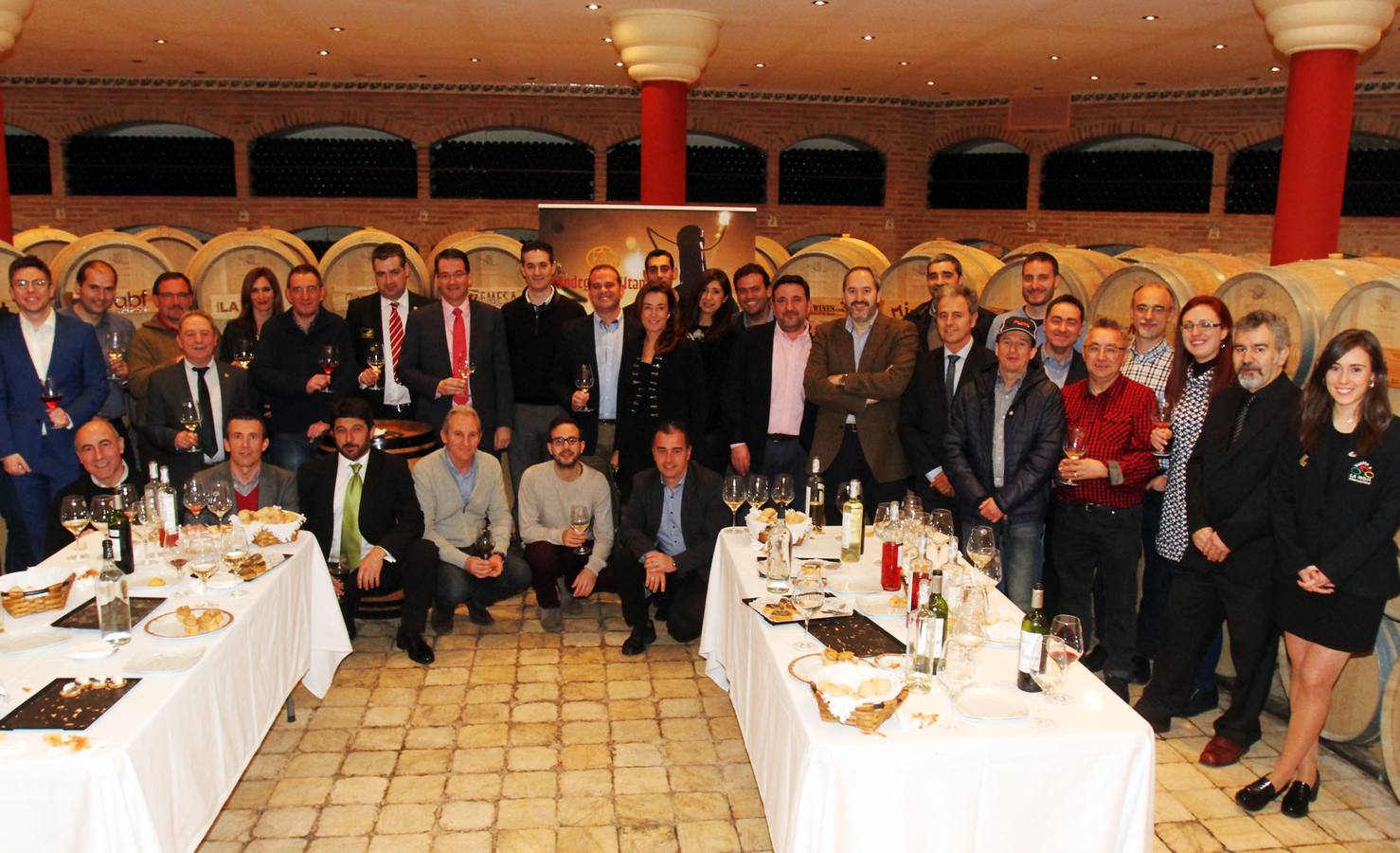 Cena de la Vuelta Ciclista a La Rioja 2016 en Bodegas Altanza
