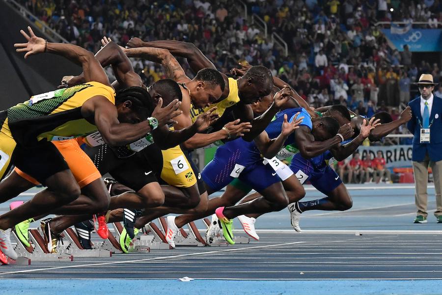 El irrepetible Usain Bolt gana su tercer oro en 100 metros