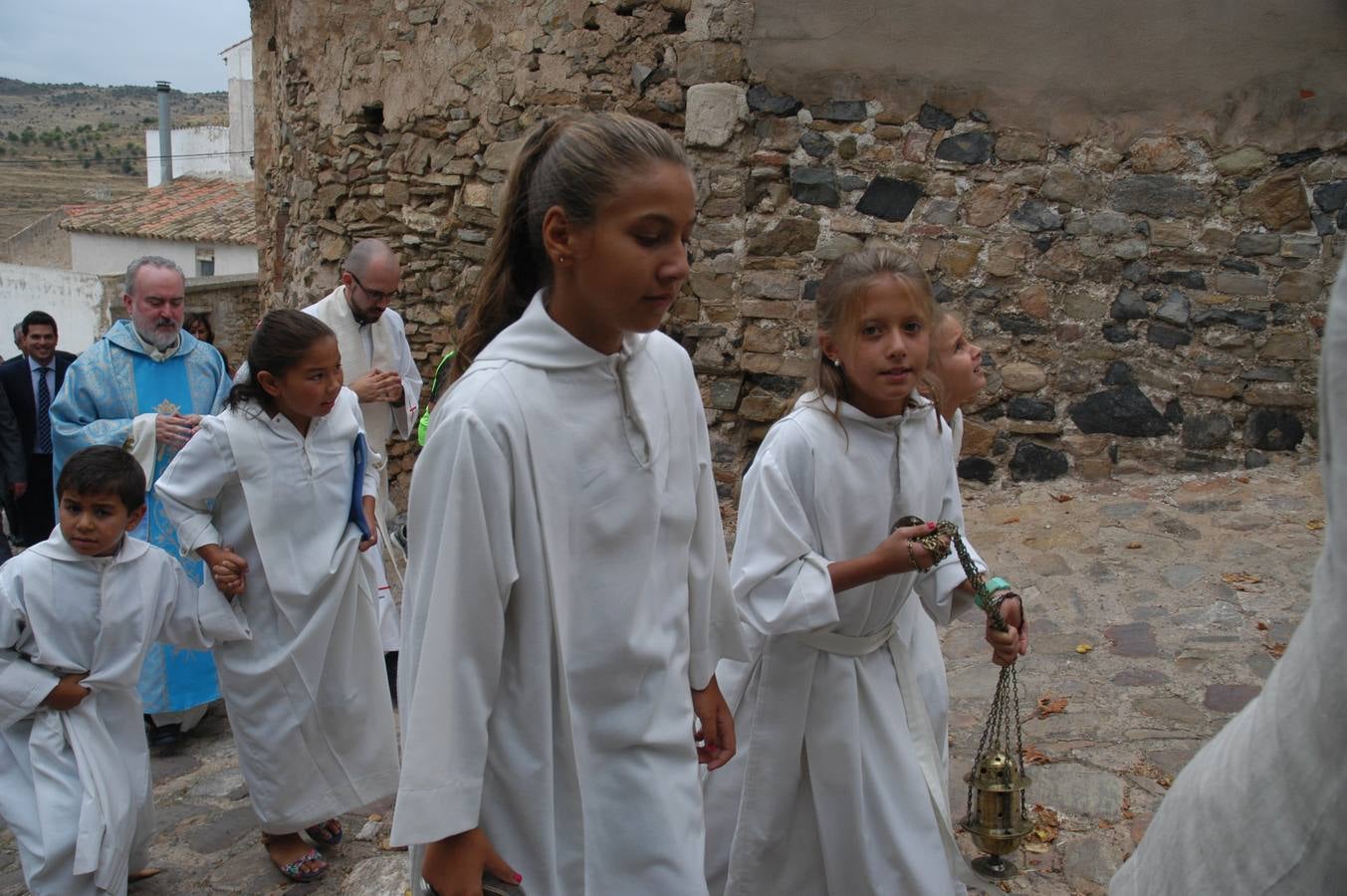 Grávalos celebra su día grande con la procesión de la Virgen de la Antigua