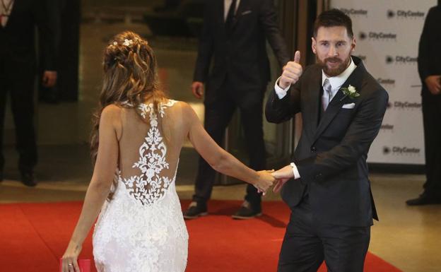 Messi se casa con Antonella Roccuzzo