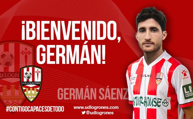 La UD Logroñés ficha al delantero Germán Sáenz