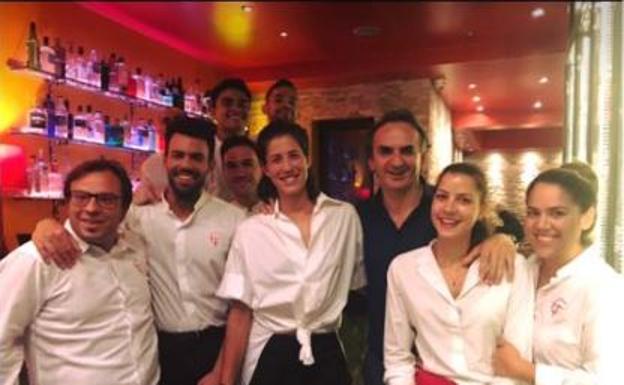 Cena riojana en Londres para celebrar la victoria de Muguruza