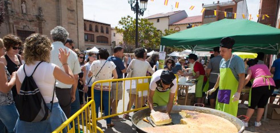 Tortilla gigante y 'Entre Vinos', en Huércanos