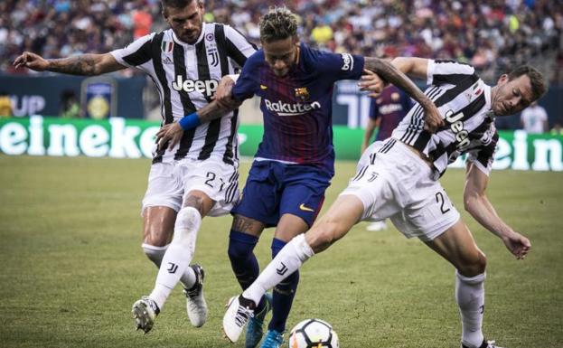 Neymar protagoniza la victoria del Barcelona ante la Juventus