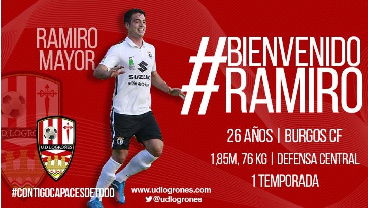 Unión Deportiva Logroñés ficha a Ramiro Mayor