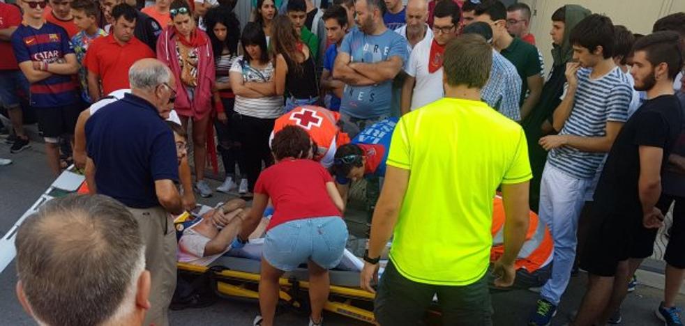 Ingresado en la UCI un francés de 50 años golpeado en el primer encierro