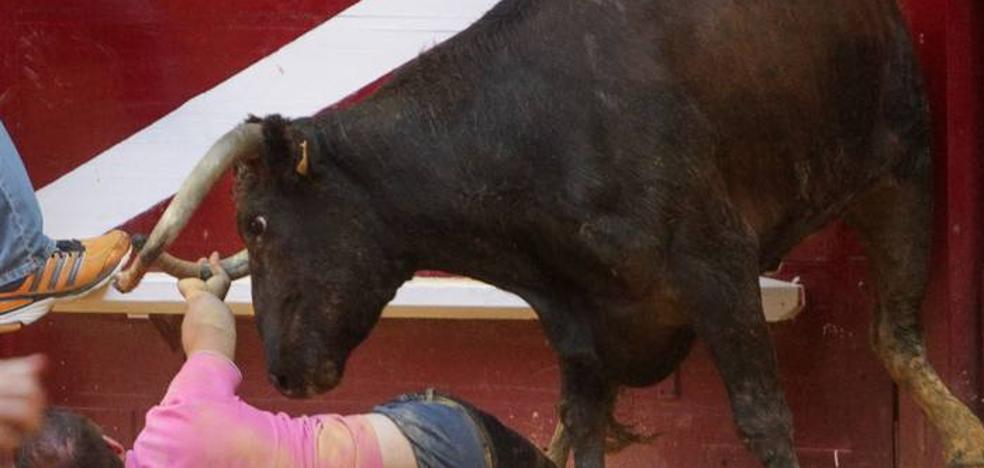 Un vecino de Huércanos, corneado en Badarán