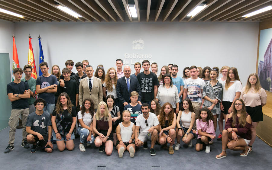 Jóvenes de cinco países europeos participan en un intercambio en La Rioja