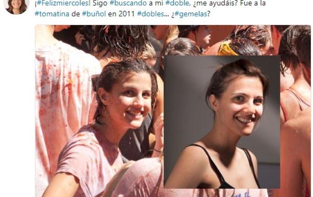 Encuentra a su doble de la Tomatina cinco años después