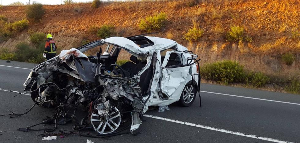 Un muerto y dos heridos en un accidente en la N-232 en Ausejo