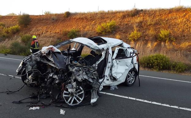 Un muerto y dos heridos en un accidente en la N-232 en Ausejo