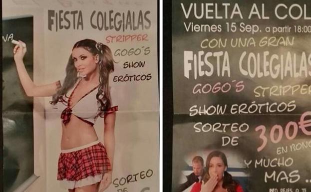 Un prostíbulo anuncia 'La vuelta al cole' con strippers