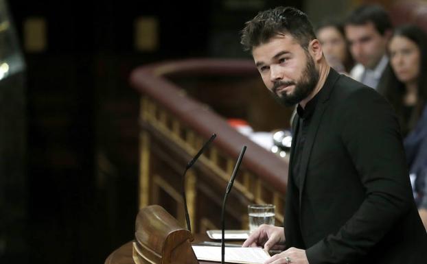 ERC abandona el pleno tras pedir a Rajoy sacar «sus sucias manos» de Cataluña