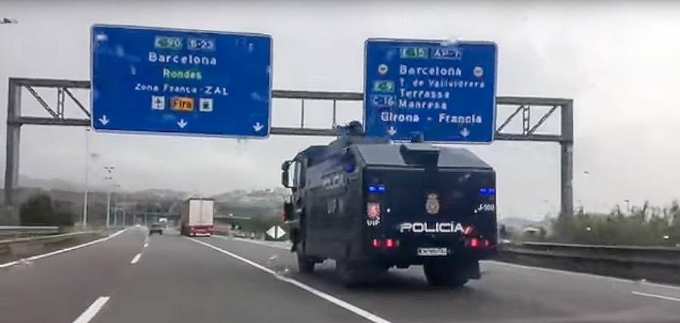 Interior envía a Barcelona al 'camión botijo' antidisturbios que jamás ha usado