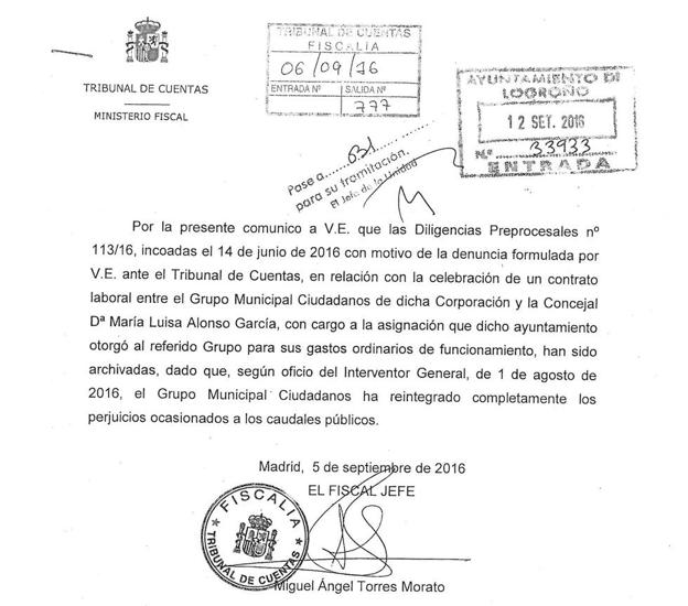 C's insiste en que se trata de un «error administrativo» y no de «corrupción política»