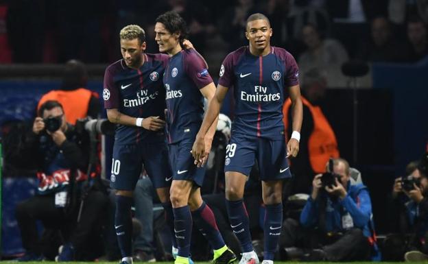 Neymar, Cavani y Mbappé exhiben el poderío del PSG