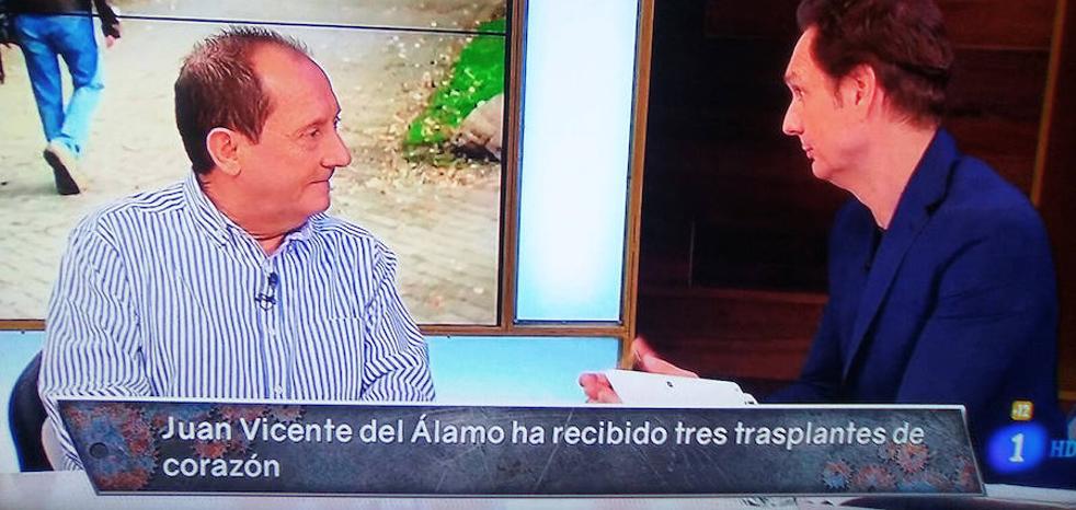 Juanvi del Álamo, invitado de Javier Cárdenas en TVE