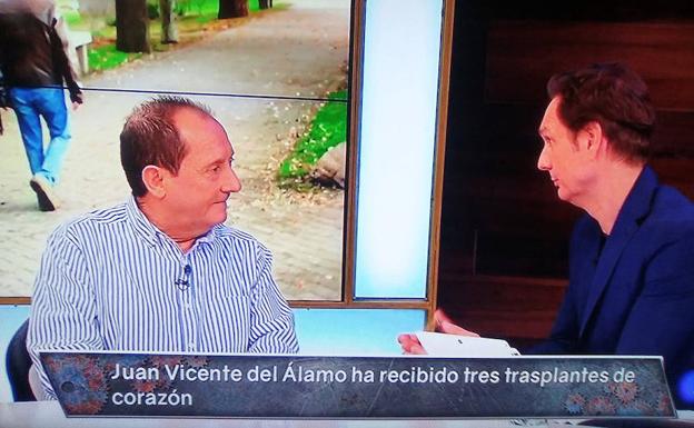 Juanvi del Álamo, invitado de Javier Cárdenas en TVE