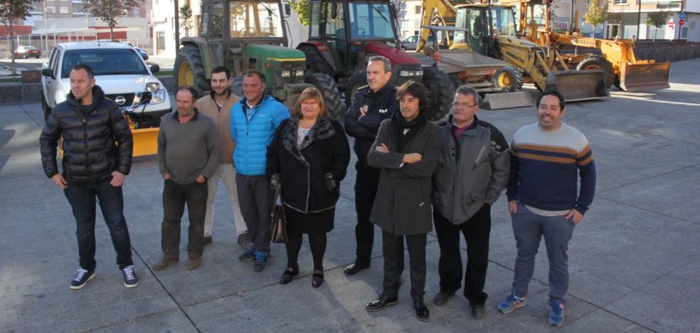 El protocolo de nevadas de Arnedo cuenta con 44 personas y 20 vehículos