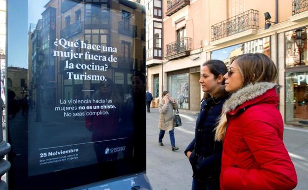 La campaña contra la violencia machista en Zamora no hace gracia
