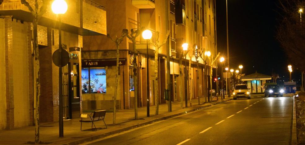 Un estudio revela que gran parte de la iluminación nocturna de Logroño se pierde en el cielo