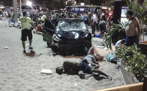 Muere un bebé en un atropello múltiple en el paseo marítimo de Copacabana