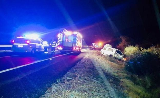 Tres muertos en una colisión múltiple en la AP-7 en Alicante a raíz de un intento de socorro
