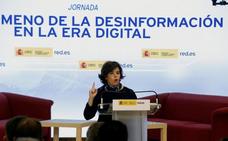 Santamaría llama a medios y ciudadanos a colaborar contra la «proliferación de noticias falsas»