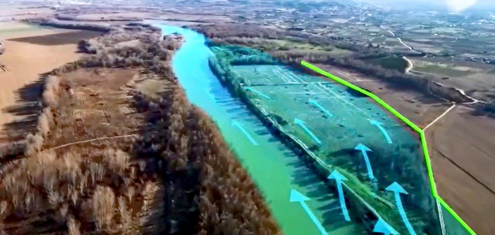 La CHE retranqueará tres mazones en el Ebro para evitar inundaciones