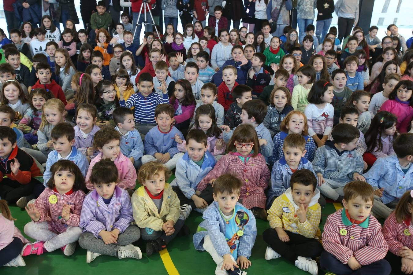 Pablo Sáenz Villegas, en el colegio Siete Infantes