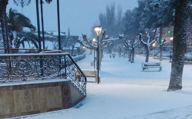 Las localidades riojanas, nevadas