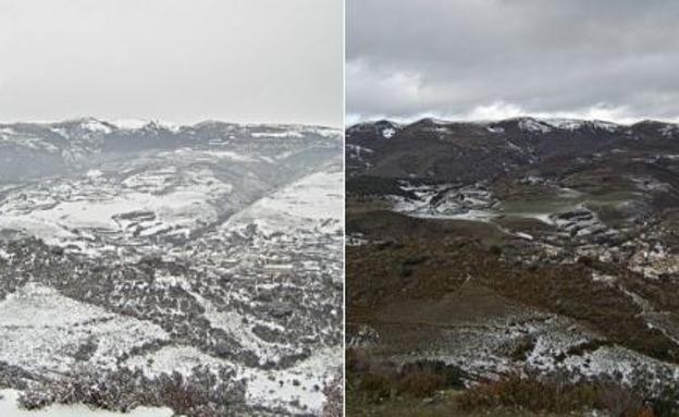 La nieve desaparece en 24 horas
